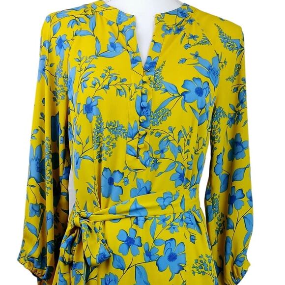 CAbi SZ S 5794 Lemon Drop Dress A-Line Waist Tie Colorful - Picture 3 of 7